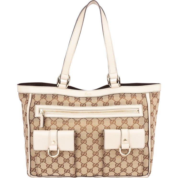 Gucci Gucci GG Monogram Abbey Double Pocket Handbag
