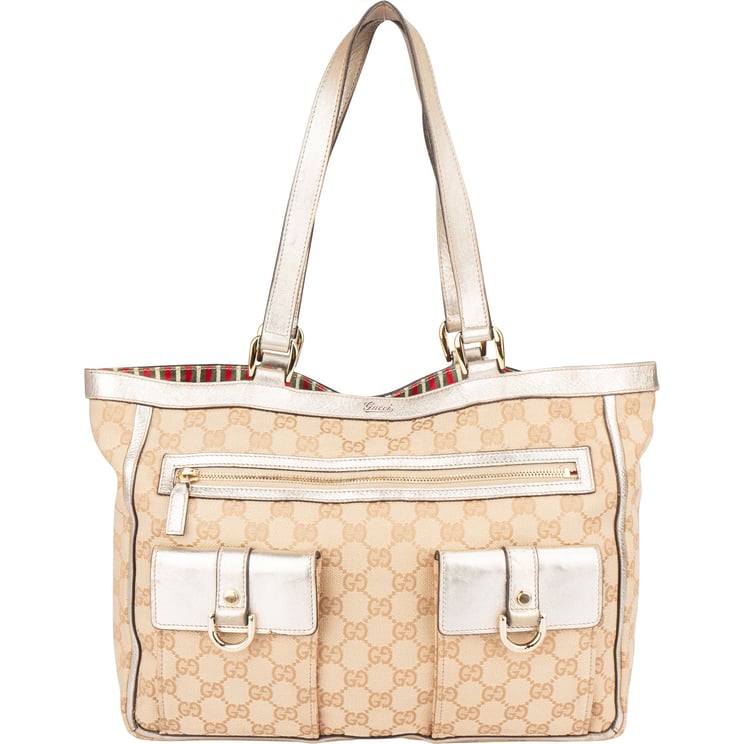 Gucci Gucci GG Monogram Abbey Double Pocket Handbag