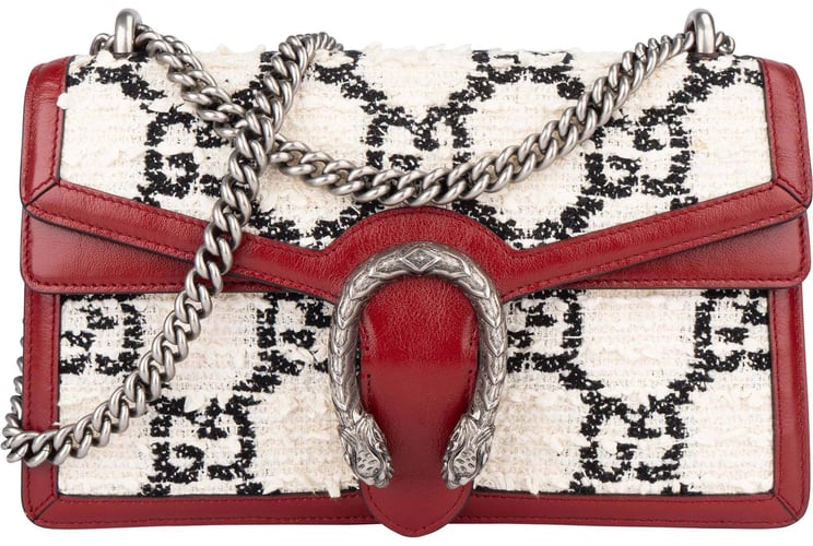 Gucci Gucci GG Tweed Monogram Dionysus Shoulder Bag