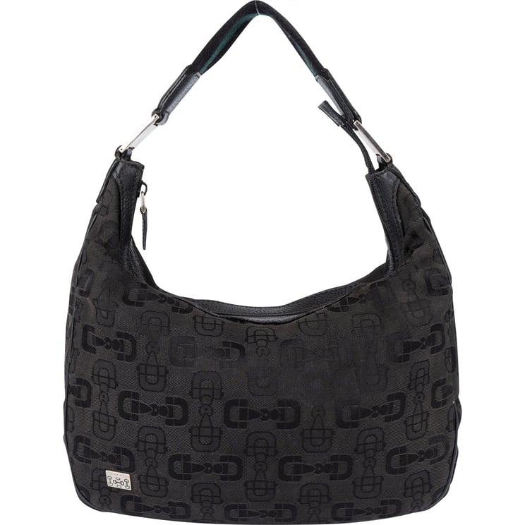 Gucci Gucci Horsebit Monogram Hobo Bag