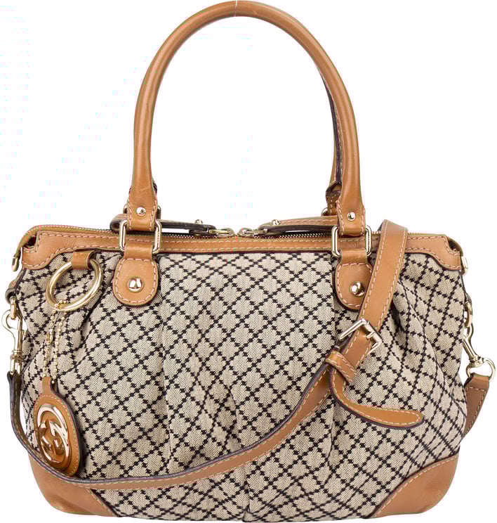 Gucci Gucci Diamante Monogram Sukey Handbag