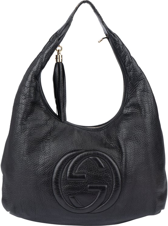 Gucci Gucci Leather GG Big Soho Hobo Bag