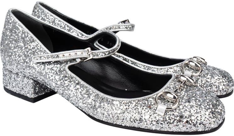 Gucci Gucci Glitter Horsebit Pumps (35,5)