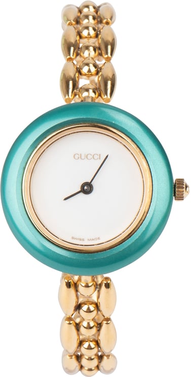Gucci Gucci Gold Tone Change Bezel White Dial 11/12.2 Women Watch