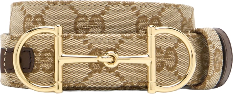 Gucci Beige Belt W.25 Canvas Accessory