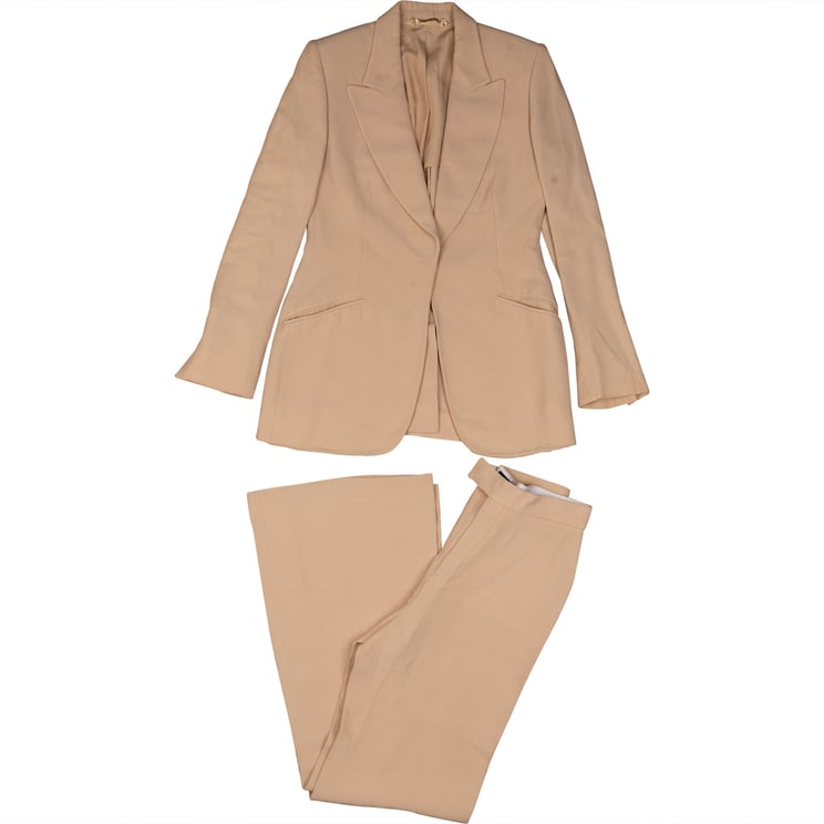 Gucci Gucci Beige Viscose Blazer Set (42)