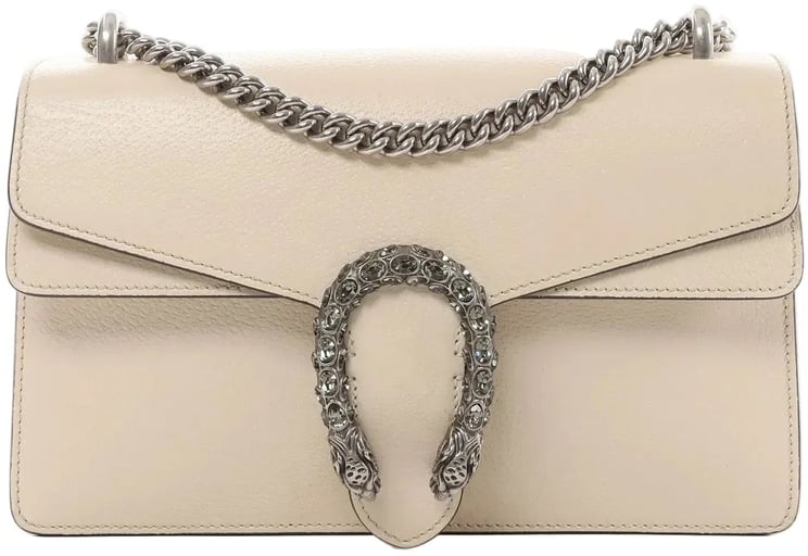 Gucci Gucci Dionysus Small Leather Crossbody Bag in Beige