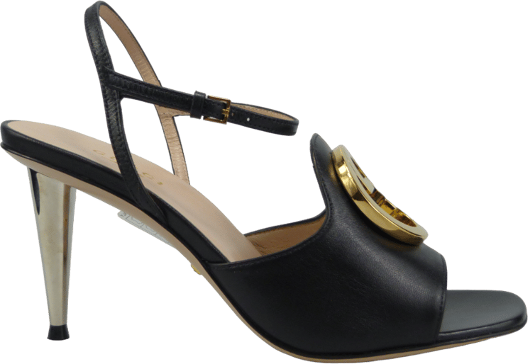 Gucci Sandalo con tacco Blondie nero