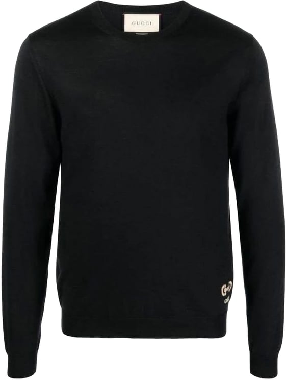 Gucci Horsebit Logo Intarsia Wool Sweater