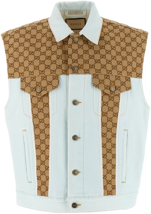 Gucci Gucci Denim sleeveless jacket