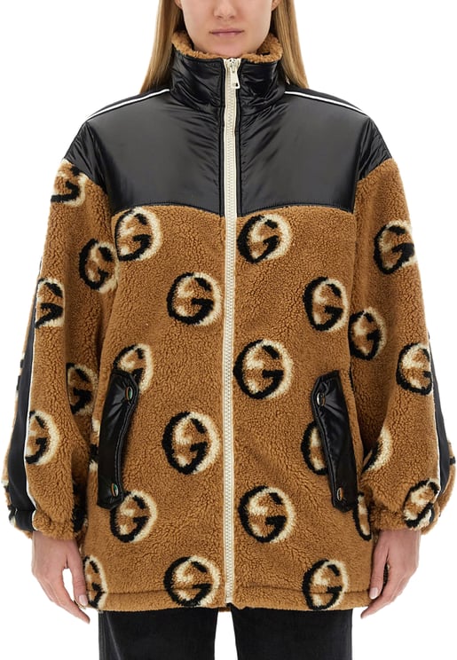 Gucci Jacquard Pattern Zipper Jacket in Luxurious Wool