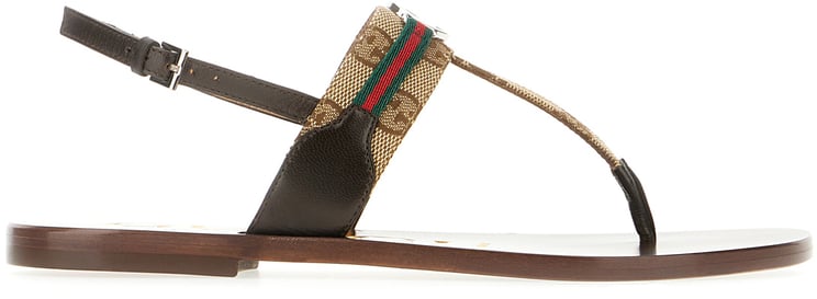 Gucci Gucci GG fabric thong sandals