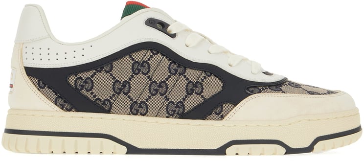 Gucci Gucci Leather and Original GG fabric GG sneakers