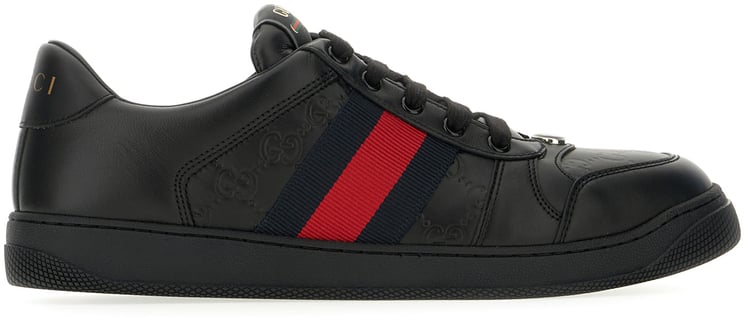 Gucci Gucci Black nappa leather Screener sneakers