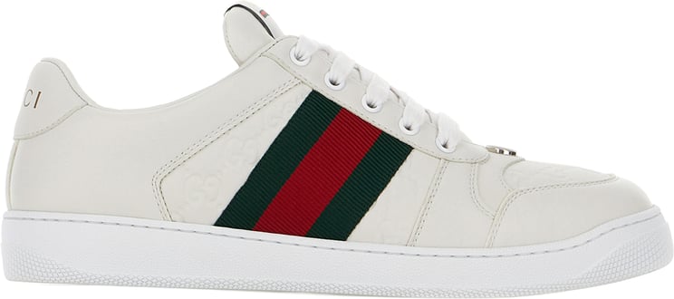Gucci Gucci White nappa leather sneakers
