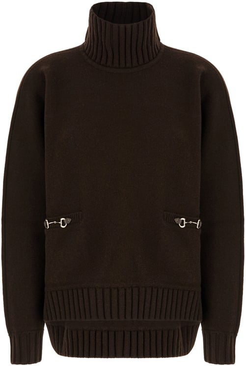 Gucci Gucci Dark brown wool blend sweater