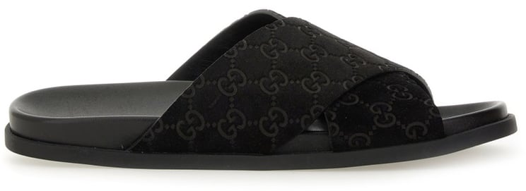 Gucci Sandal Slider with Textured GG Pattern