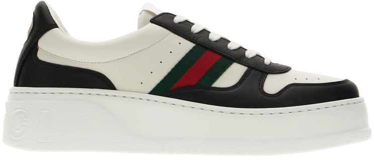 Gucci Gucci Two-tone leather sneakers