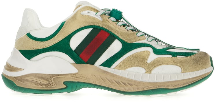 Gucci Gucci Multicolor suede sneakers