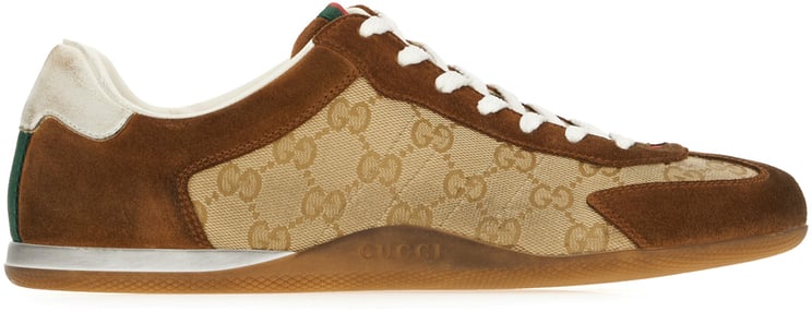 Gucci Gucci GG fabric and suede sneakers