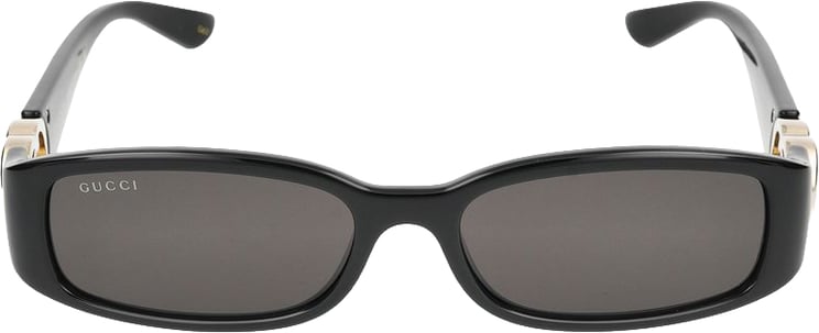 Gucci Black GG1661S Rectangular Gold Sunglasses