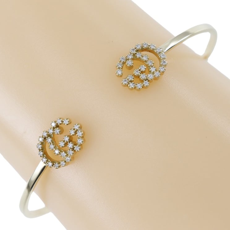 Gucci Gucci GG Running Bangle Bracelet 18K Yellow Gold Slim