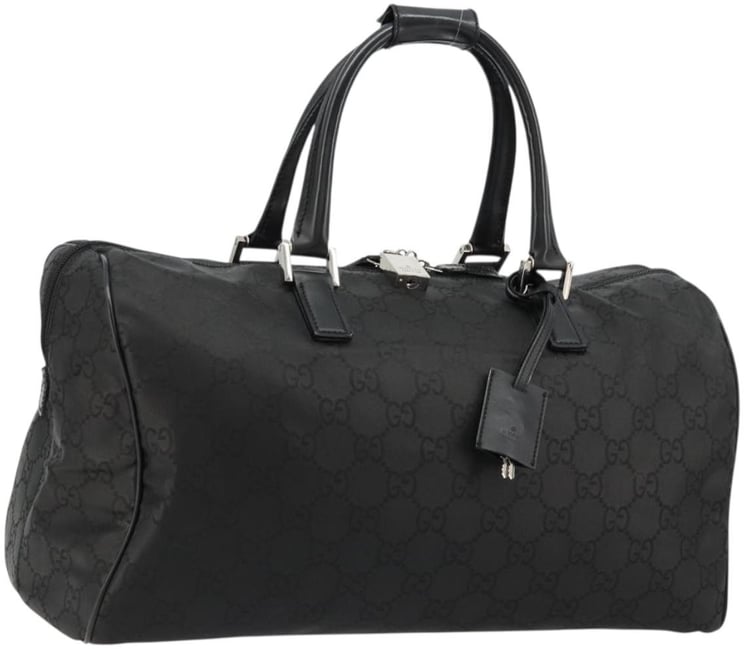 Gucci Gucci Duffle Bag Jumbo GG Embossed Leather Small