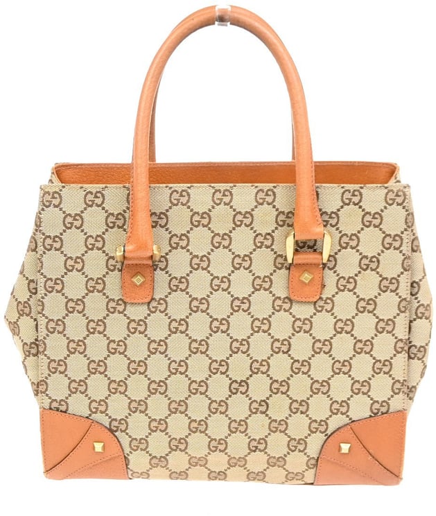 Gucci Gucci Nailhead Tote GG Canvas Medium