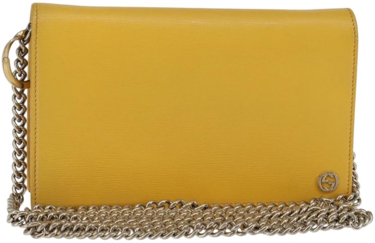 Gucci Gucci Betty Chain Wallet Leather