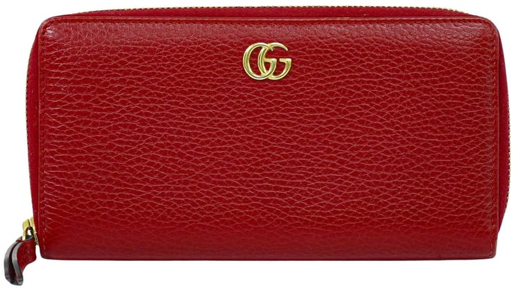 Gucci Gucci GG Marmont Zip Around Wallet Leather