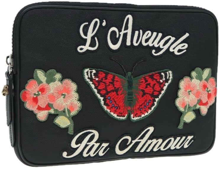 Gucci Gucci Tablet Case L'aveugle Par Amour Nylon