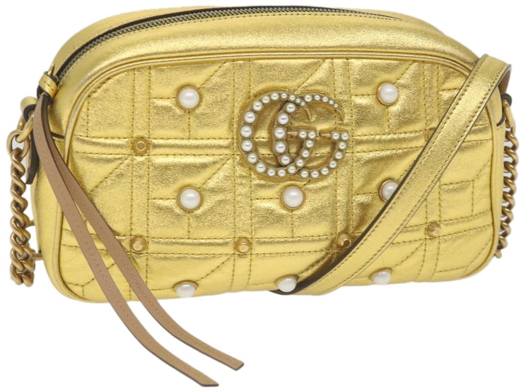 Gucci Gucci GG Marmont Shoulder Bag Leather Medium
