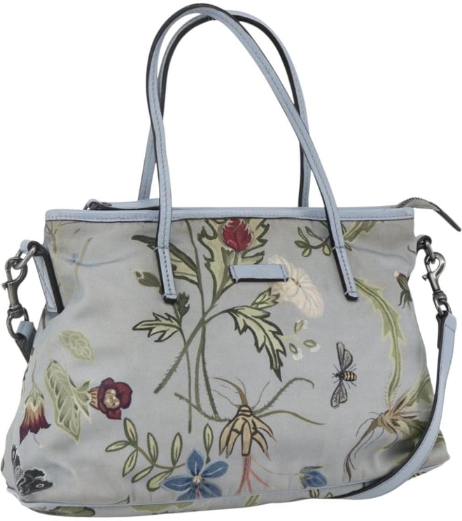 Gucci Gucci Convertible Zip Tote Flora Canvas Medium