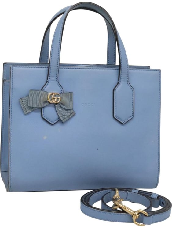 Gucci Gucci GG Ribbon Tote Leather