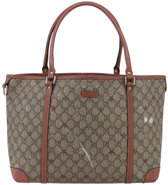 Gucci Gucci Joy Plus Tote GG Coated Canvas with Leather Large