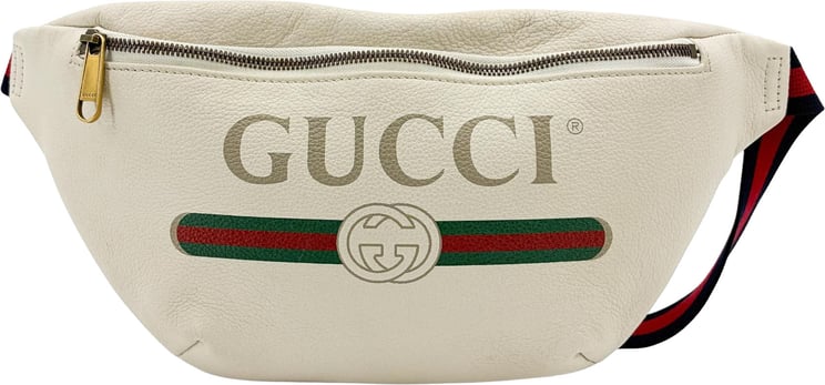 Gucci Gucci Logo Belt Bag Printed Leather Medium