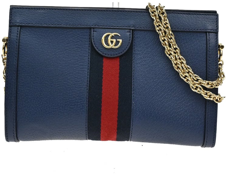 Gucci Gucci Ophidia Chain Shoulder Bag Leather Small