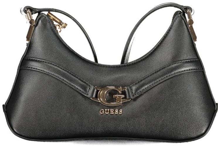 Guess Guess Jeans Nero Poliuretano Women Shoulder Bag