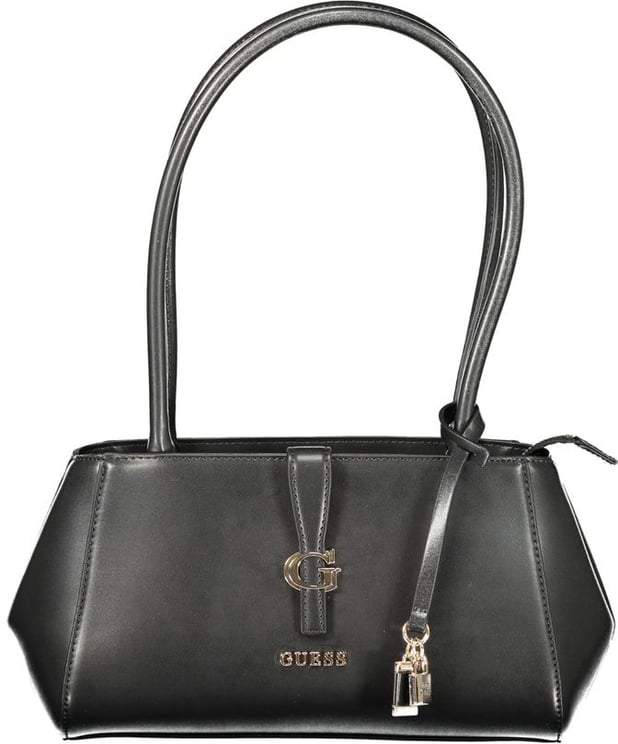 Guess Guess Jeans Nero Poliuretano Donna Shoulder Bag