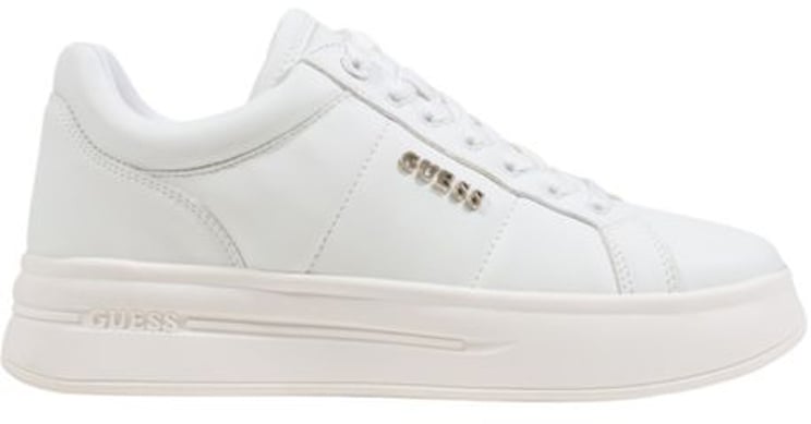 Guess Guess White Polyethylene Platform Sneakers