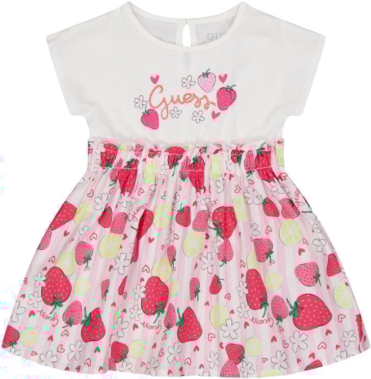 Guess Guess Baby Meisjes Jurk In Roze
