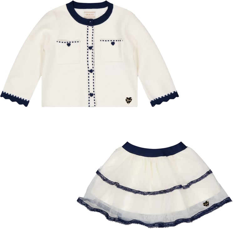Guess Guess Baby Meisjes Setje In Off White