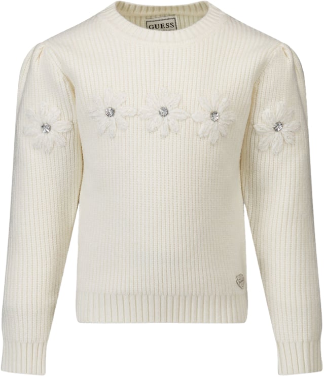 Guess Guess Kinder Meisjes Trui In Off White