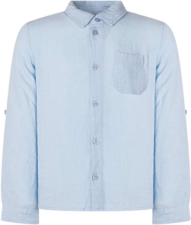 Guess Camicia a Maniche Lunghe con Tasca