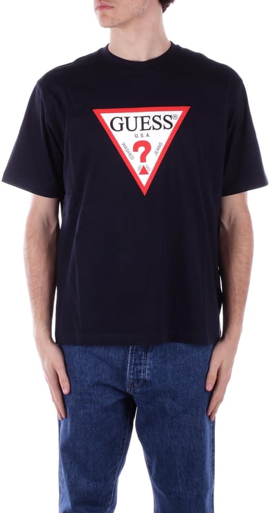 Guess T-Shirts And Polos Blue