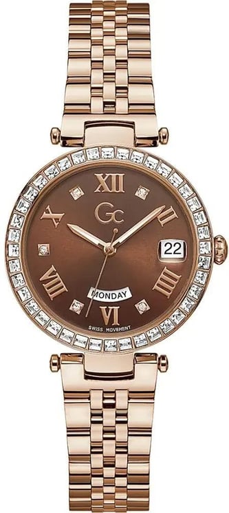 Guess Gc: Flair Swiss Made Dameshorloge 34 mm Z01009L4MF