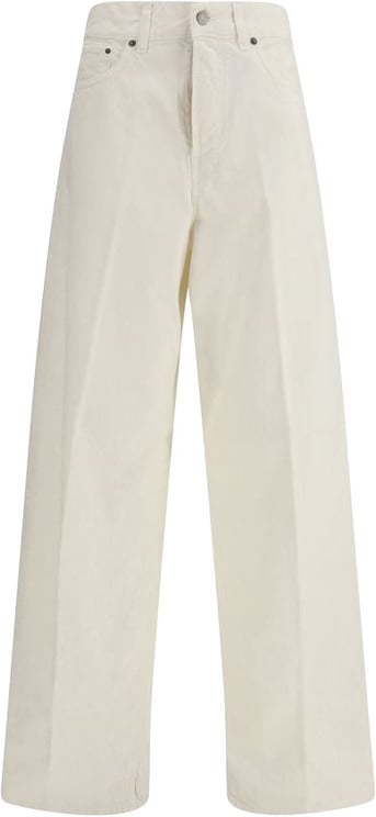 Haikure Haikure White Cotton Straight-Leg Jeans