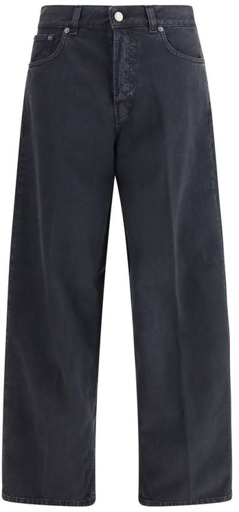 Haikure Haikure Black Cotton Straight-Leg Jeans