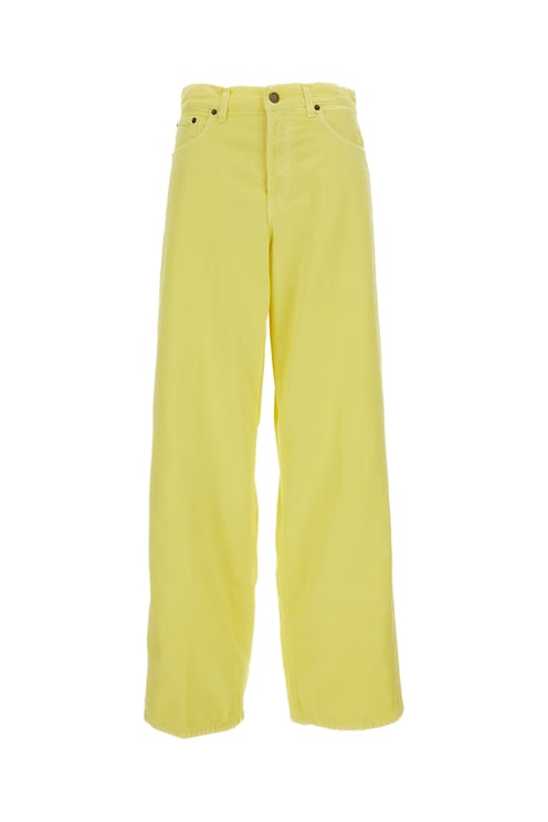 Haikure Yellow Bethany Twill Trousers