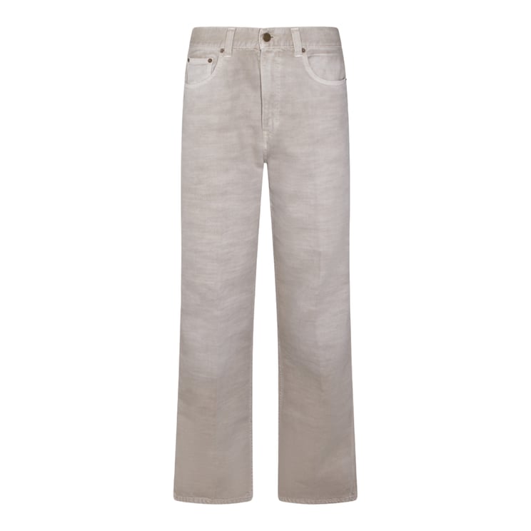 Haikure Straight-Cut Blue Jeans with Five-Pocket Design
